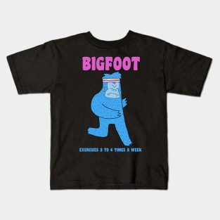 Bigfoot Cares About Heart Health Kids T-Shirt